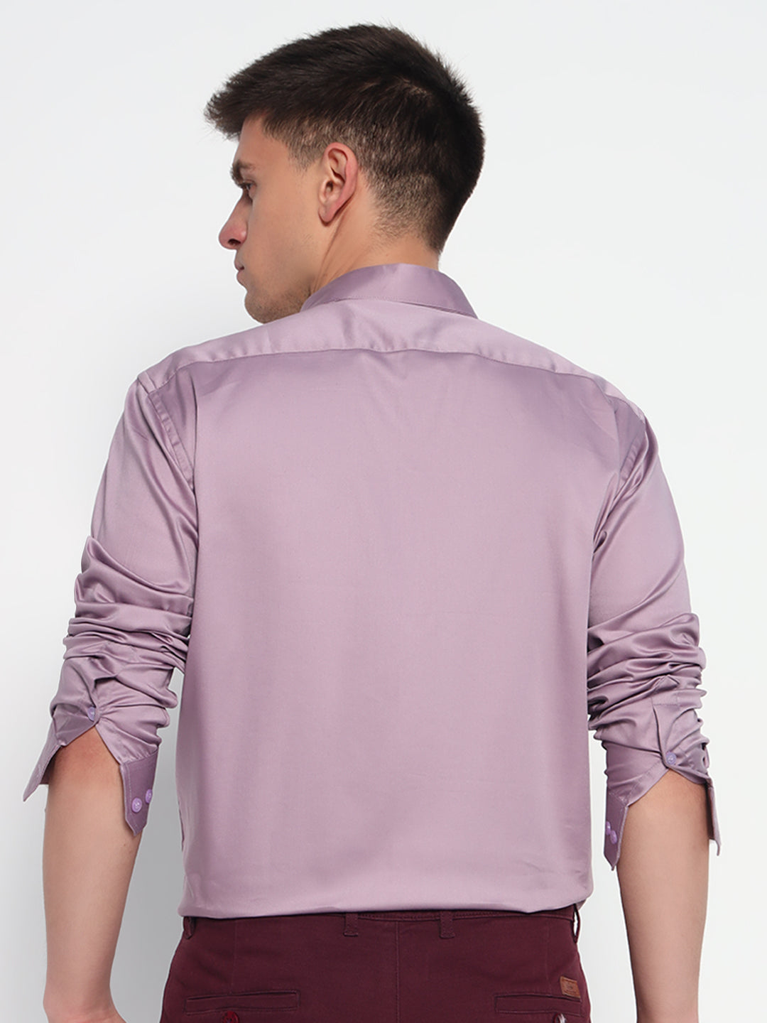 Pastel Purple Partywear Shirts