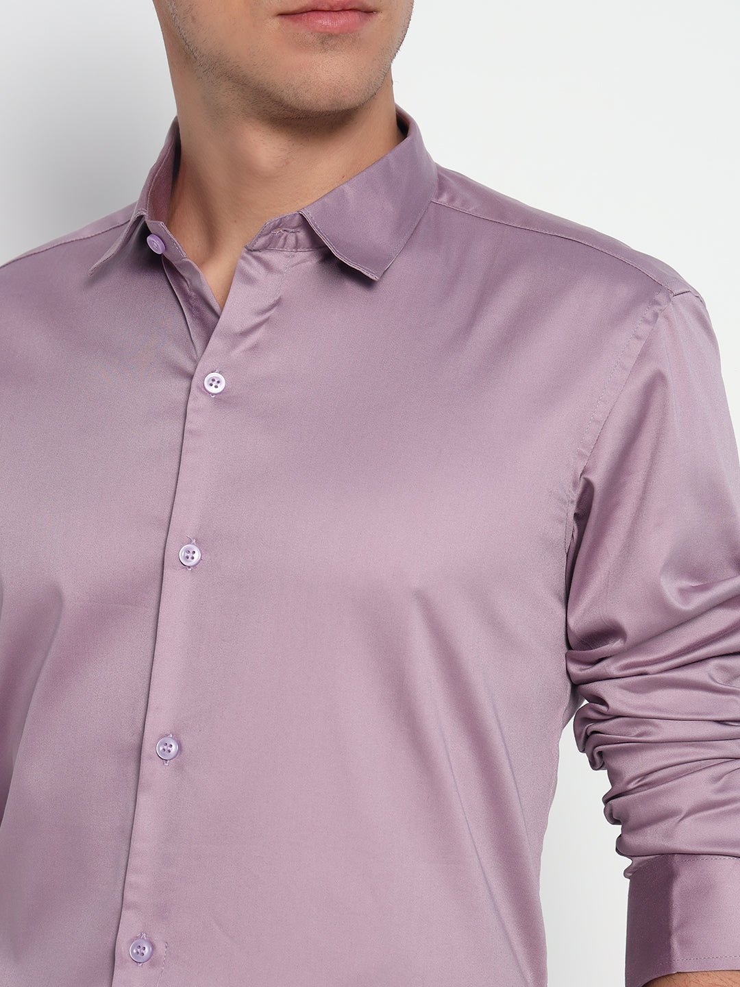 Pastel Purple Partywear Shirts