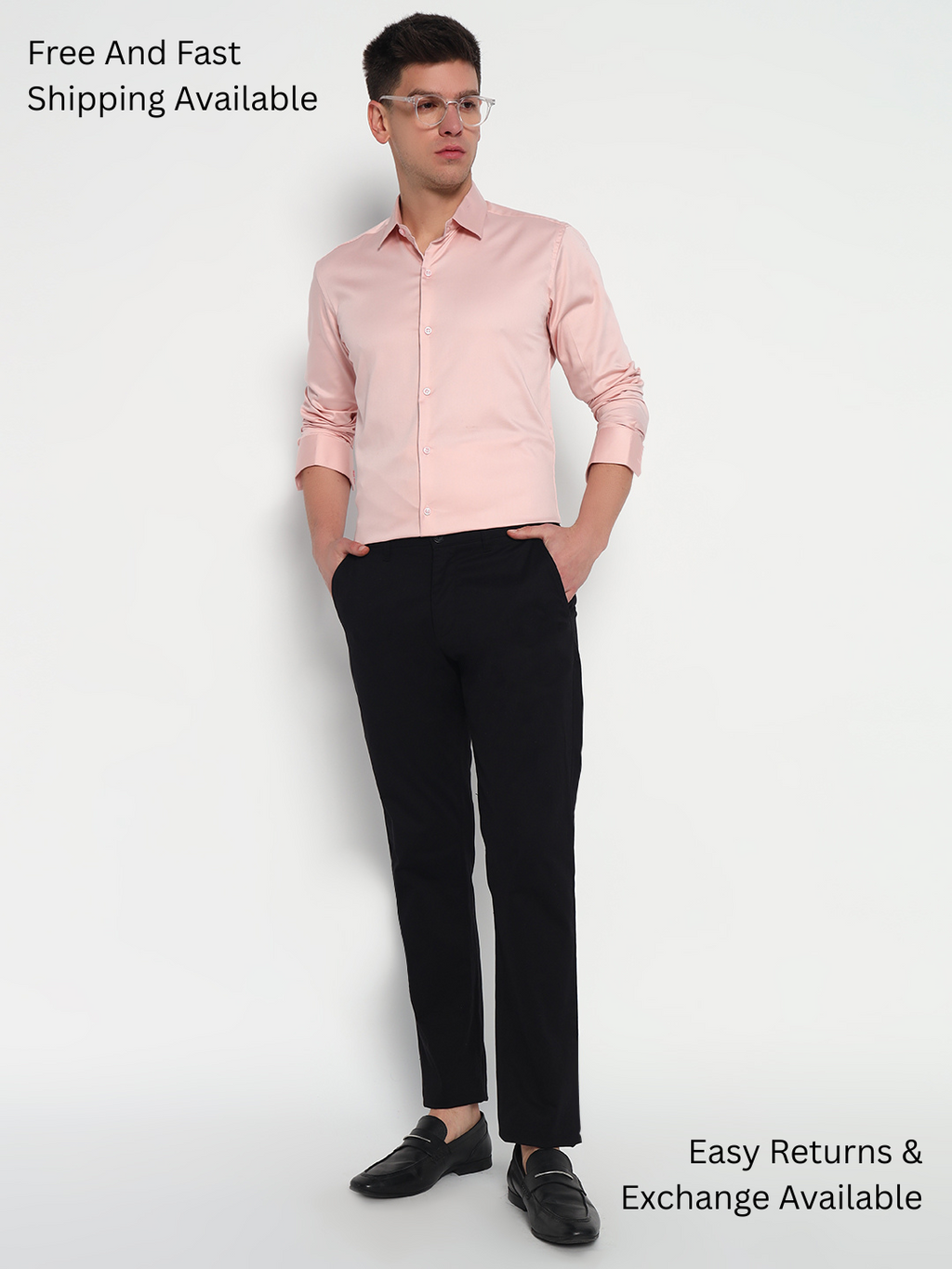 Oyster Pink Satin Shirt – Soft Elegance | Effortless Charm