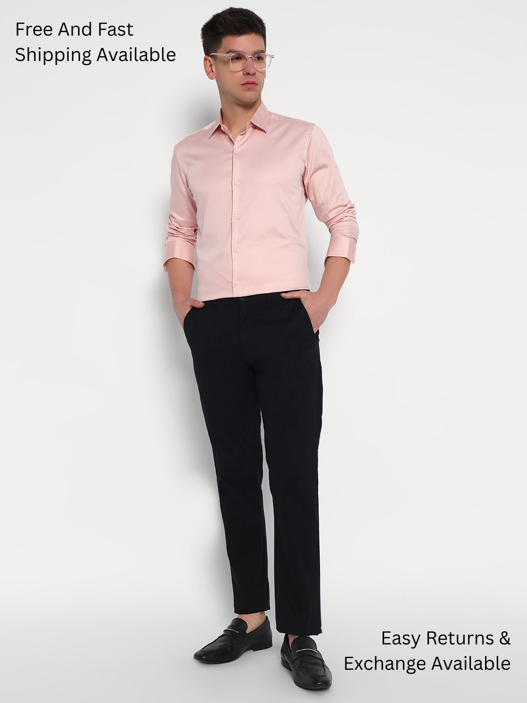 Oyster Pink Satin Shirt – Soft Elegance | Effortless Charm